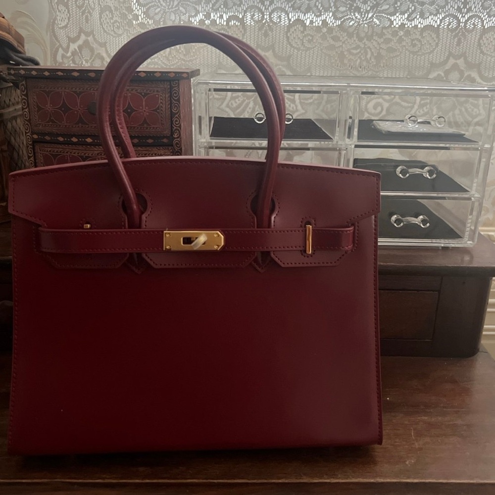 Source Unknown Deep Red Satchel - Picture 2 of 2